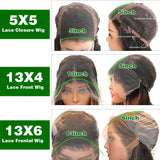 13x4 HD Lace Frontal Wigs Human Hair 250%