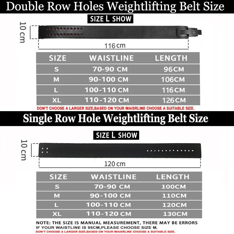 Weightlifting Leather Wide Belt Fitness Gear Powerlifting Belty