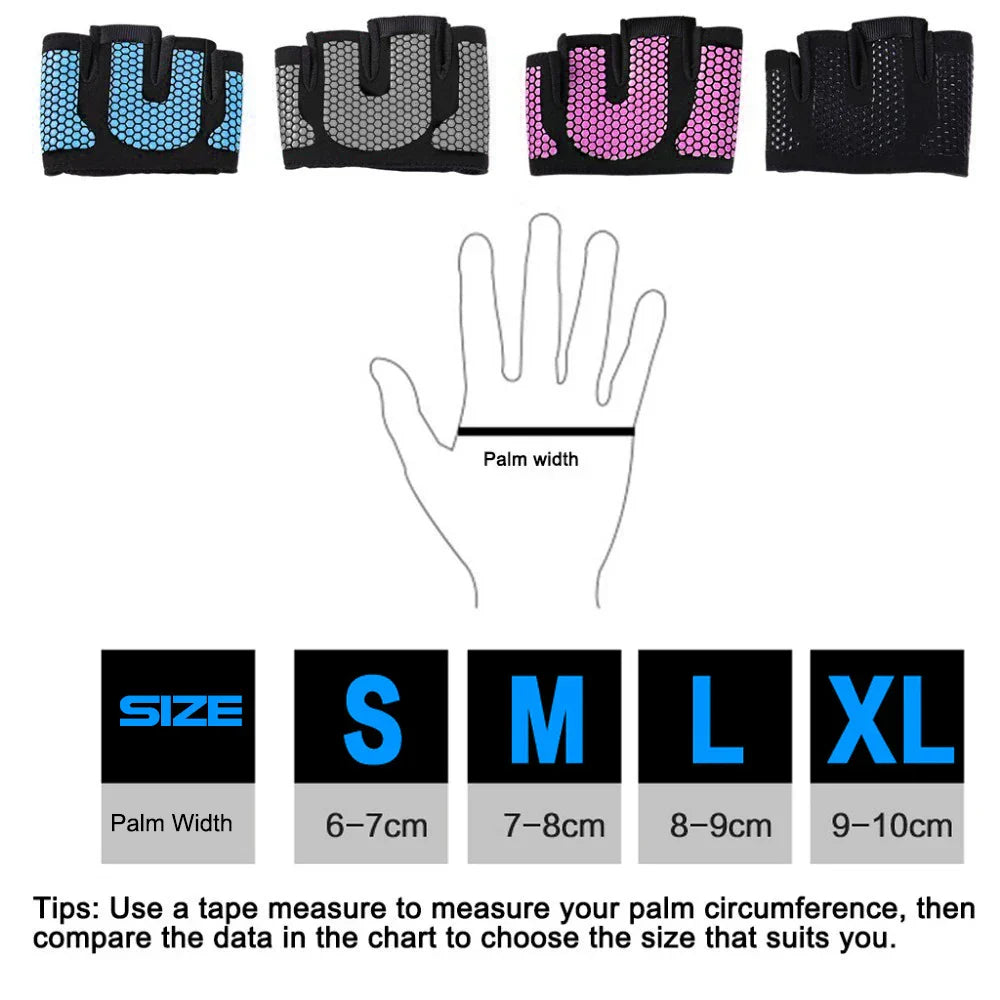 WorthWhile Gym Fitness Half Finger Gloves Men Women